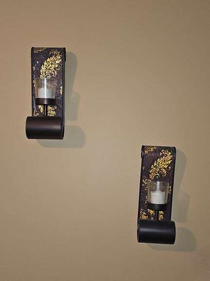 Pier One Crackle Glass Wall Sconces