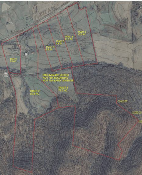 The Wanda & Late Charles Acey Farm. 185+/- Acres in Tracts - Boyle County