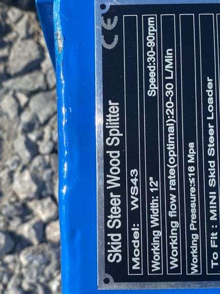 Future Mini Skid Steer Wood Splitter
