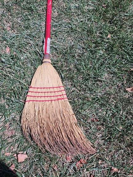 Ground Work Pole Saw & Wood Handled Broom
