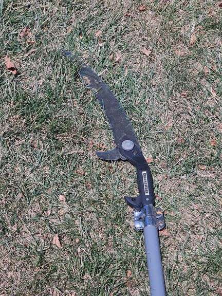 Ground Work Pole Saw & Wood Handled Broom