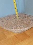 Vintage Federal Glass Heritage Pattern Serving Bowl