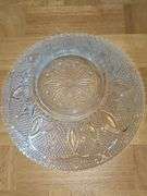 Vintage Federal Glass Heritage Pattern Serving Bowl