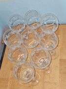Libbey Arby's Christmas White Frosted Pine Tree Wine Glasses Gold Rim