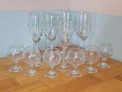 Champagne Flutes & Brandy Snifter
