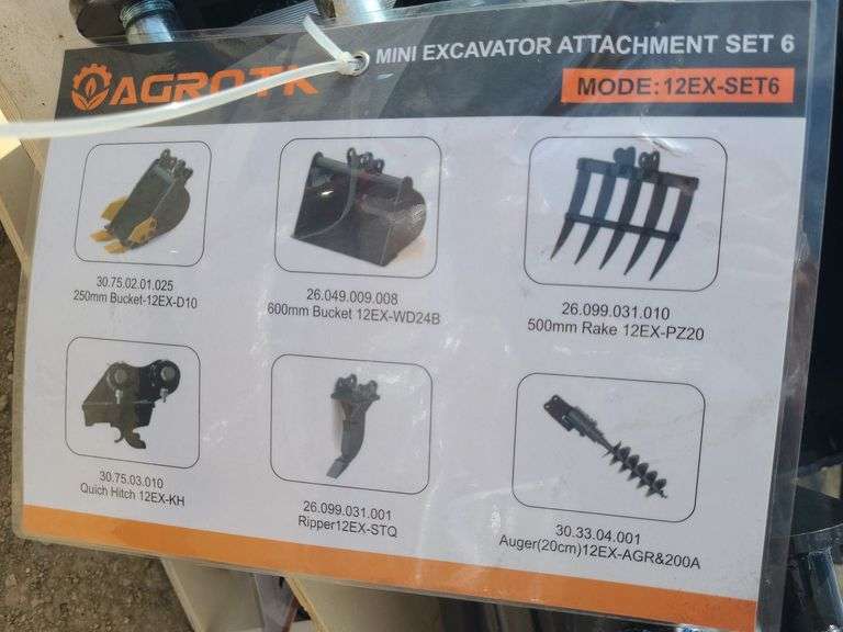 AGT MINI EX ATTACHMENT SET 6