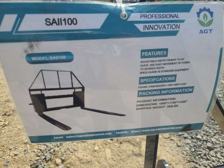 AGT Skid Steer Pallet Forks