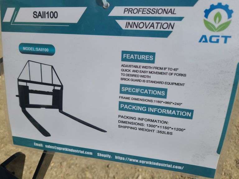 AGT Skid Steer Pallet Forks