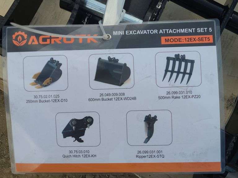 AGT MINI EX ATTACHMENT SET 5