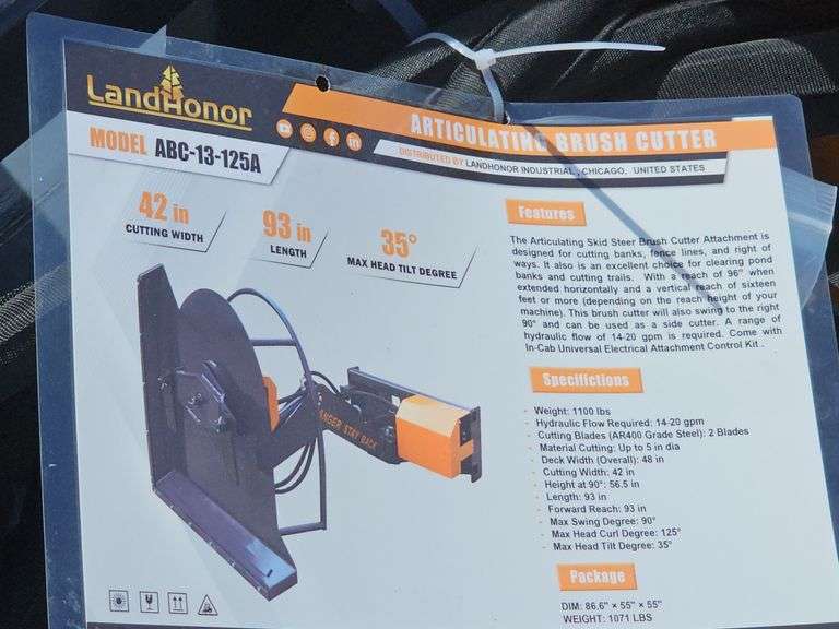 LANDHONOR ARTICULATING BRUSH CUTTER