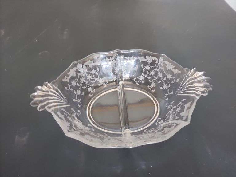 Vintage Divided Glass Relish Dishes