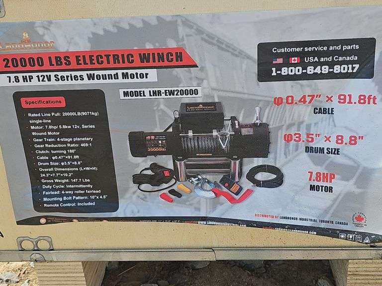 LANDHONOR 20,000LB ELECTRIC WINCH