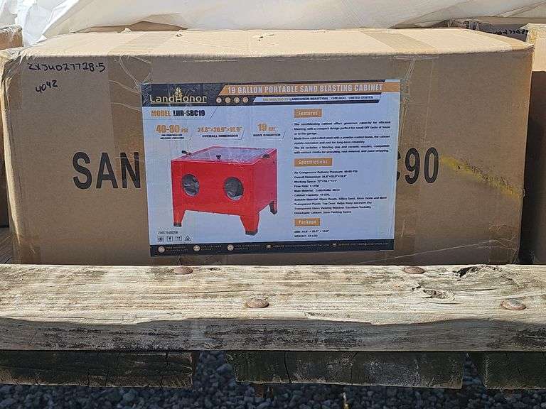 LAND HONOR 19GL PORTABLE SAND BLASTING CABINET