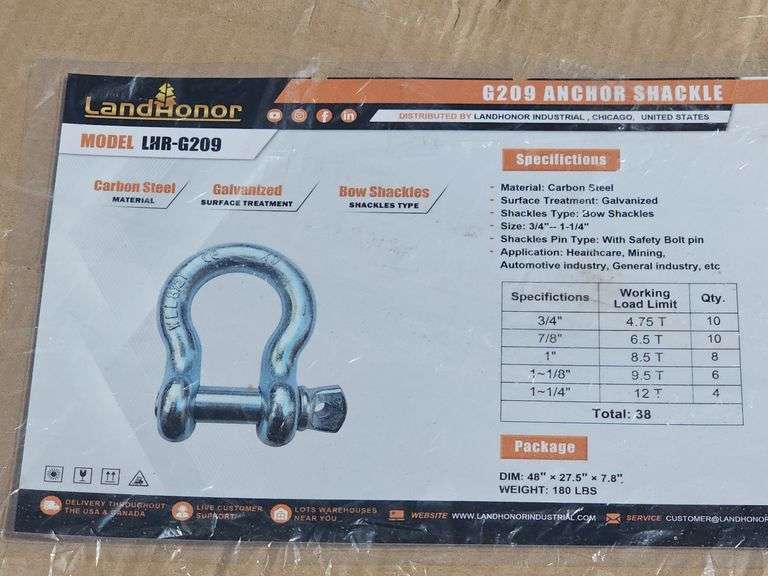 LANDHONOR G209 Anchor Shackle