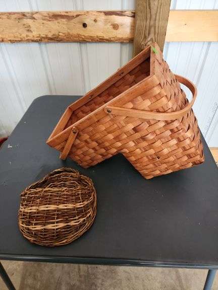 Various Vintage Woven Baskets