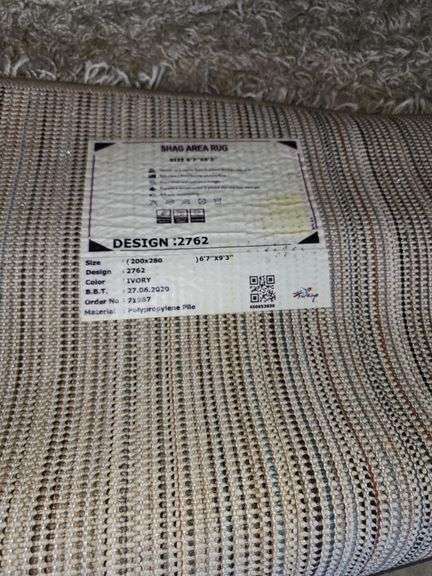 Light colored area rug