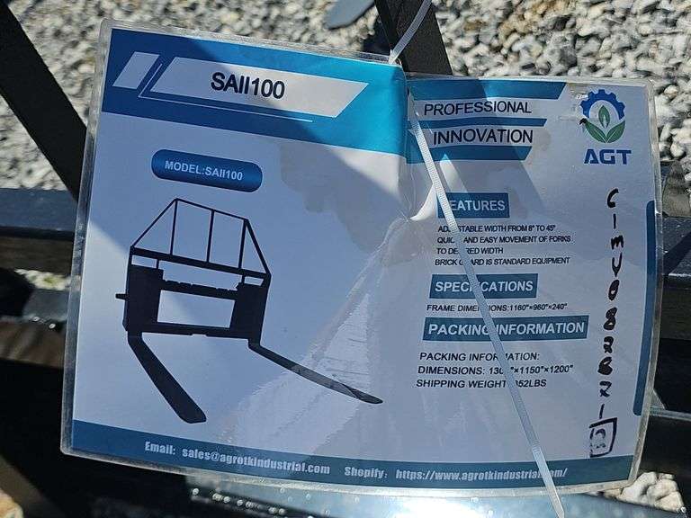 MOWER KING SKID STEER FORKS
