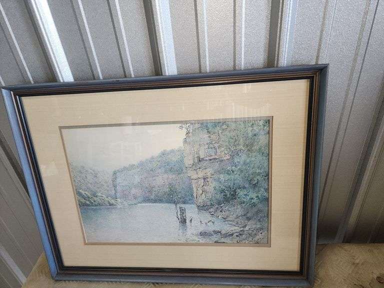 "Quet Palisades" Paul Sawyer framed print