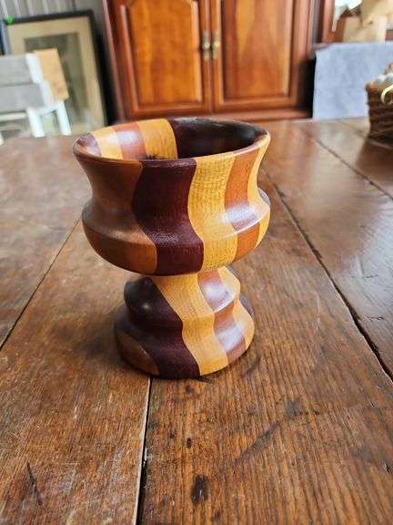 Segmented Wood Turned Art Bowl or Vase