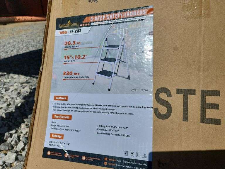 LANDHONOR 3 STEP SAFETY LADDER
