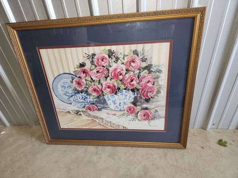 Framed Floral Print