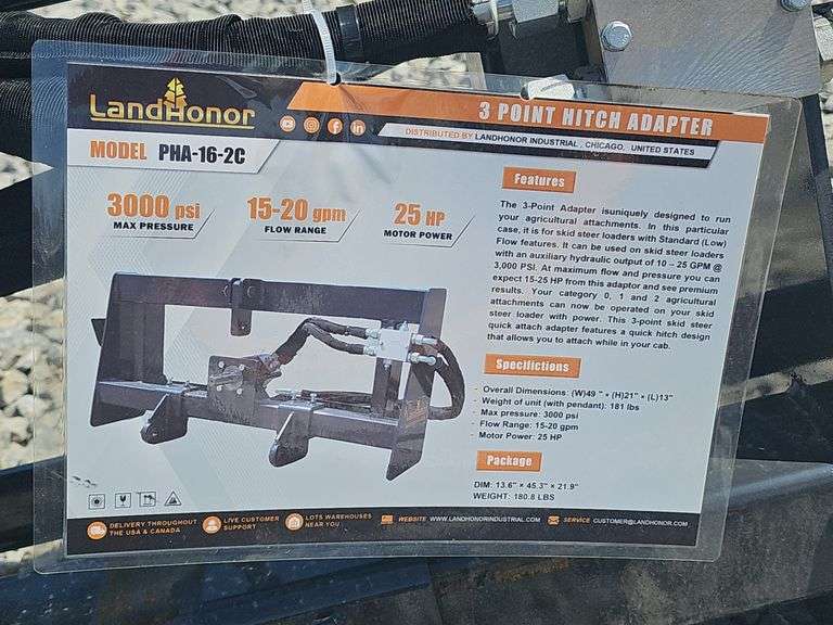Landonor 3pt Hydraulic Hitch Adapter