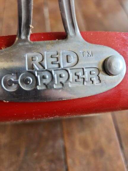 Red Copper Square Frying Pan