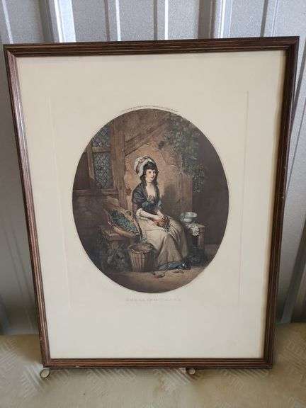 "Shelling Peas" Framed Print