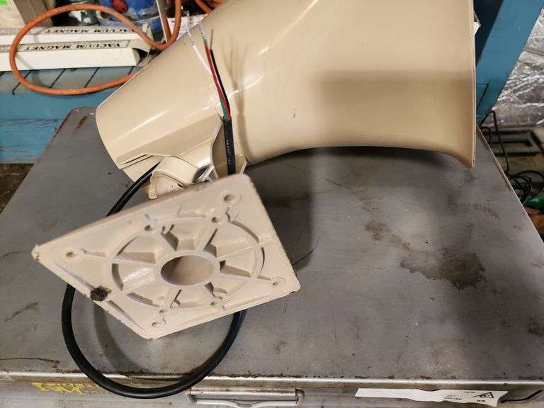 Valcom 15-watt amplified paging horn speaker.