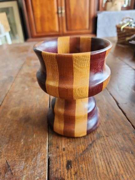 Segmented Wood Turned Art Bowl or Vase