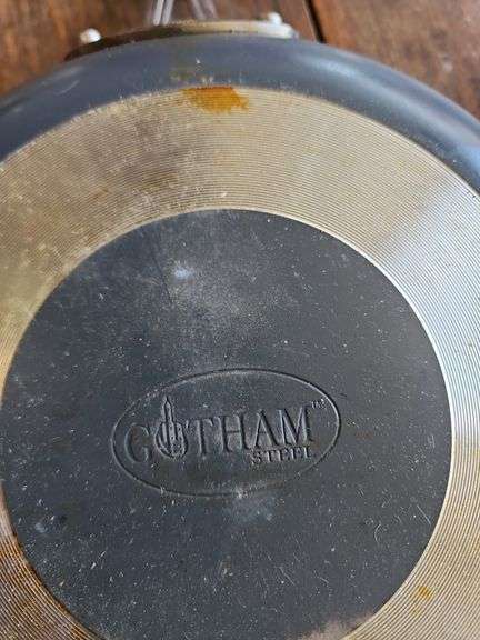 Gotham Steel Branded Frying Pans & Large Glass Microwave Turntable