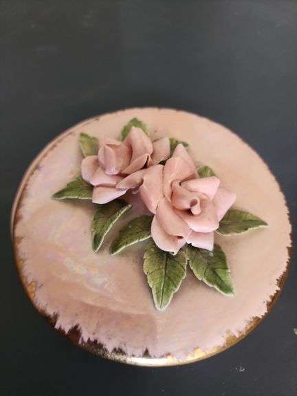 Vintage Porcelain Trinket Box