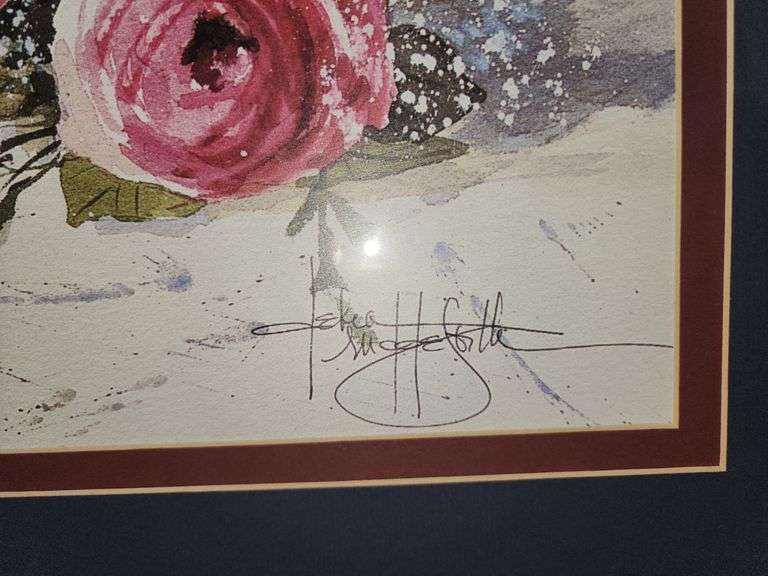 Framed Floral Print