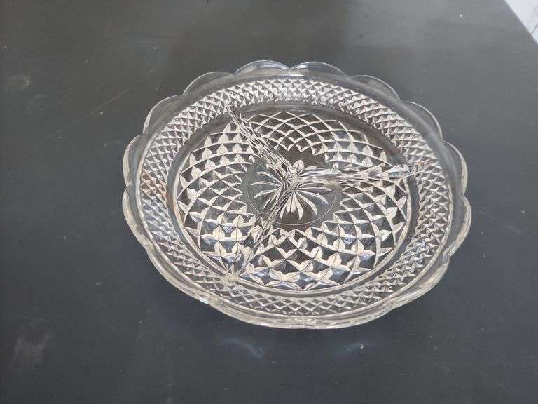 Vintage Divided Glass Relish Dishes