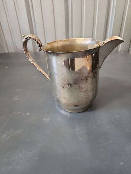 Vintage Silver over Copper Pitcher