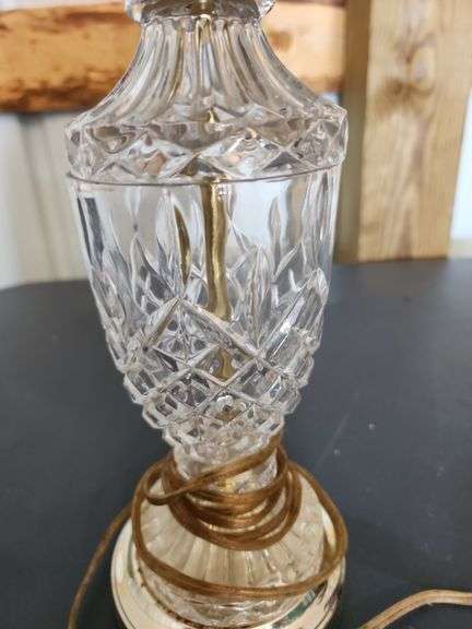 Cut glass lamp