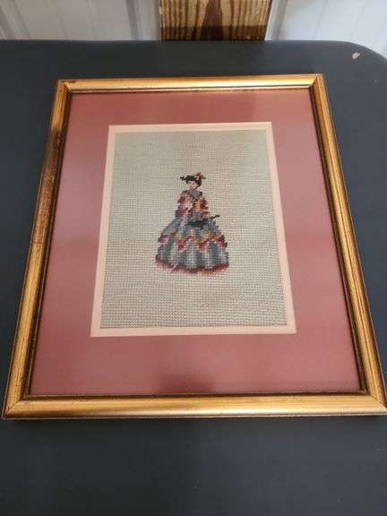 Vintage Framed Needlepoint Artwork