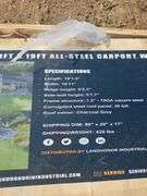 LANDHONOR 11'X19' ALL STEEL CARPORT with 10' OPEN SIDEWALLS