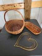 Various Vintage Woven Baskets