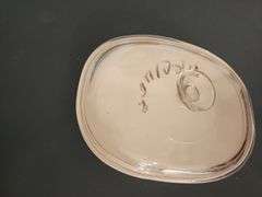Vintage Corning Ware French White Oval Casserole Dish with Pyrex Glass Lid