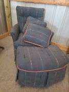 Chair with ottoman