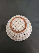 Ceramic Basket-Style Serving Dishwith Poinsetta & Holly Berry Design
