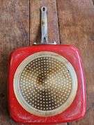 Red Copper Square Frying Pan