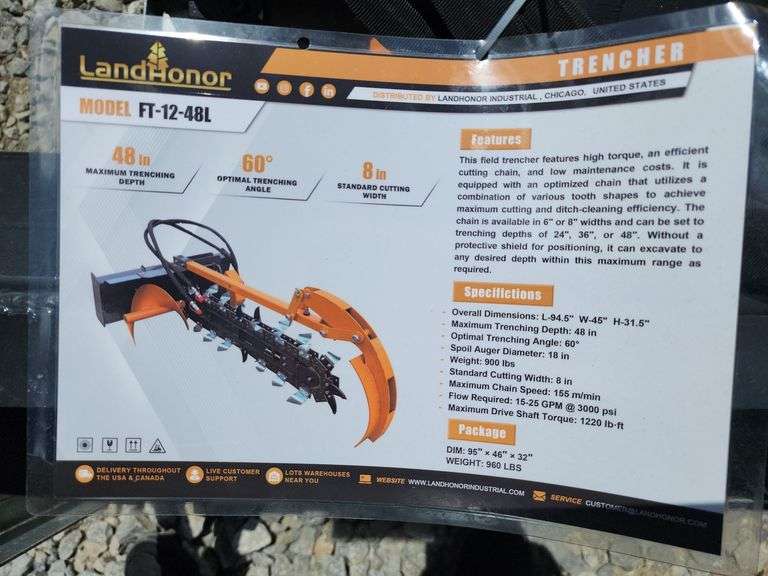 LANDHONOR SKID STEER TRENCHER
