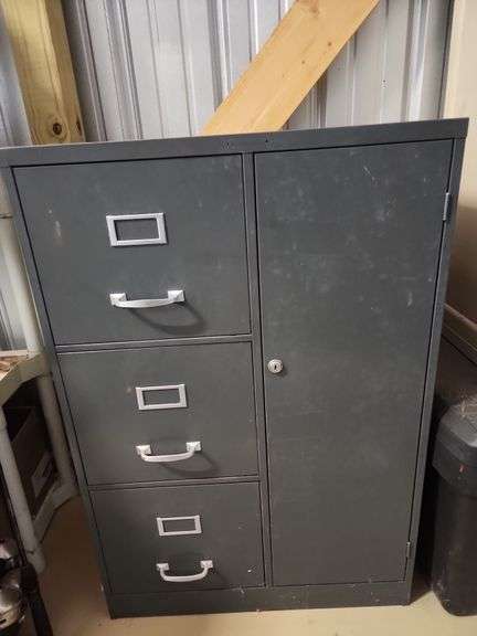 Metal filing cabinet