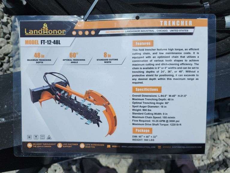 LANDHONOR SKID STEER TRENCHER