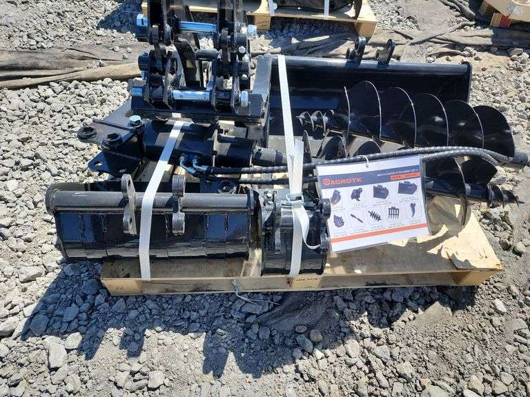 9pc. MINI EXCAVATOR ATTACHMENT SET