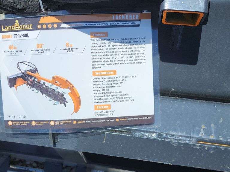 LANDHONOR SKID STEER TRENCHER