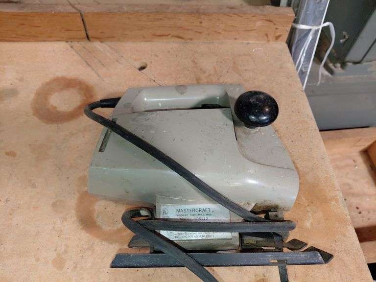 Vintage Mastercraft sabre saw and Vintage heavy duty Black and Decker corded drill
