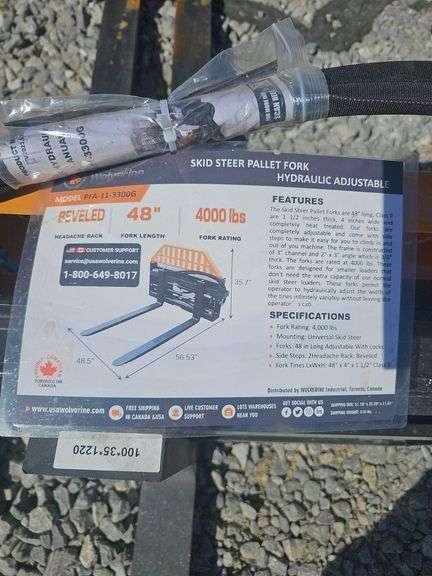 WOLVERINE HYDRAULIC PALLET FORKS